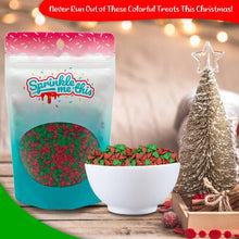 Load image into Gallery viewer, Red and Green Tree Sprinkles
